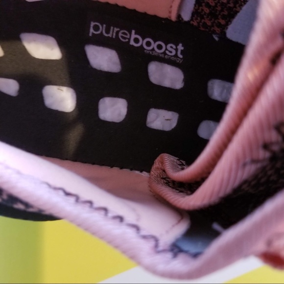 Adidas PureBOOST Running Peach/Grey Size 11 - Picture 6 of 14